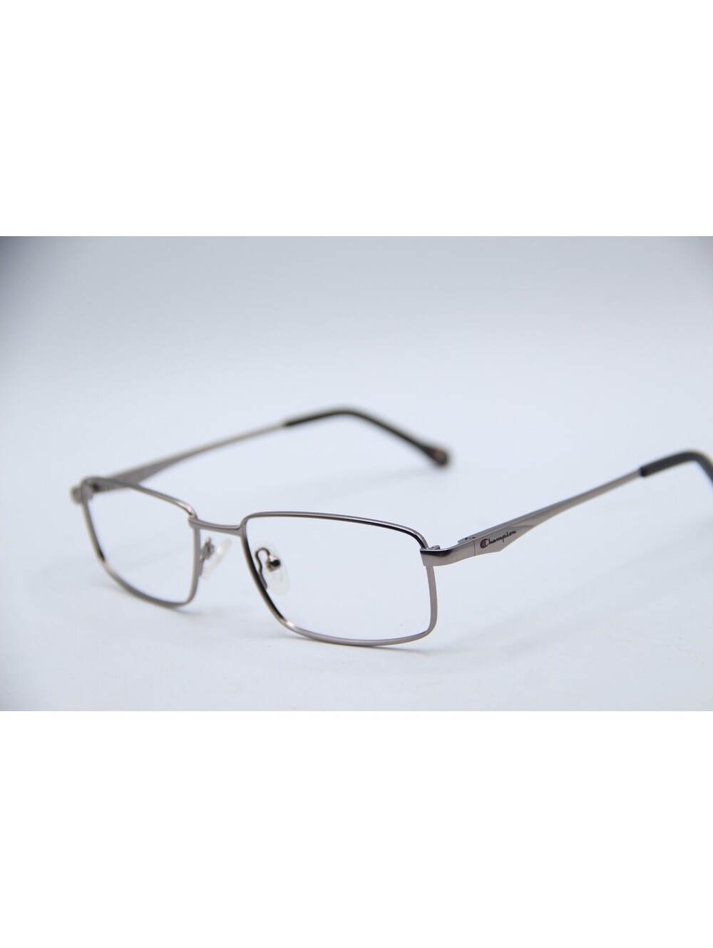 Champion Cu 1001 C01 Silver Black Authentic Eyeglasses 53-17